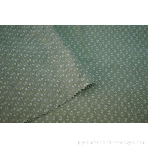 Rayon Polyester Slub Natural Crease Tencel Print Fabric